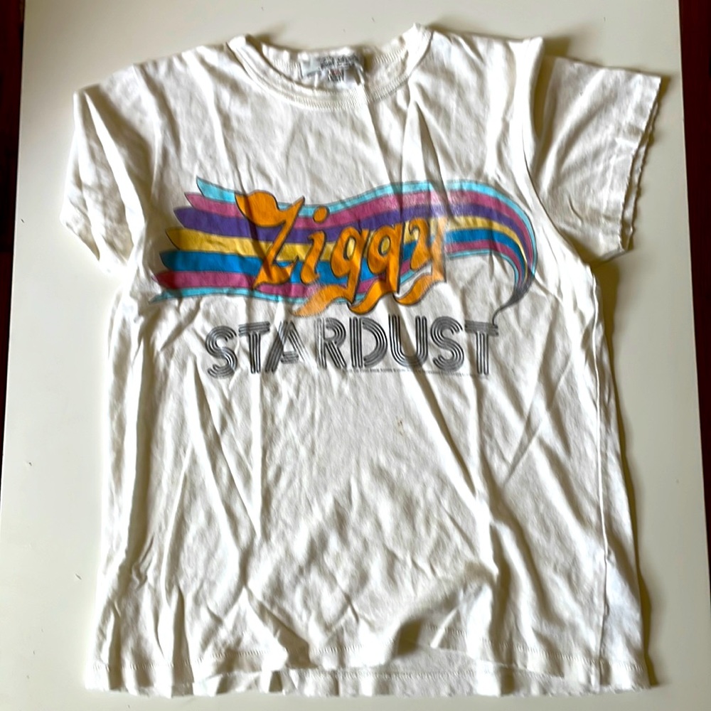 Junk Food ziggy Stardust tshirt XS